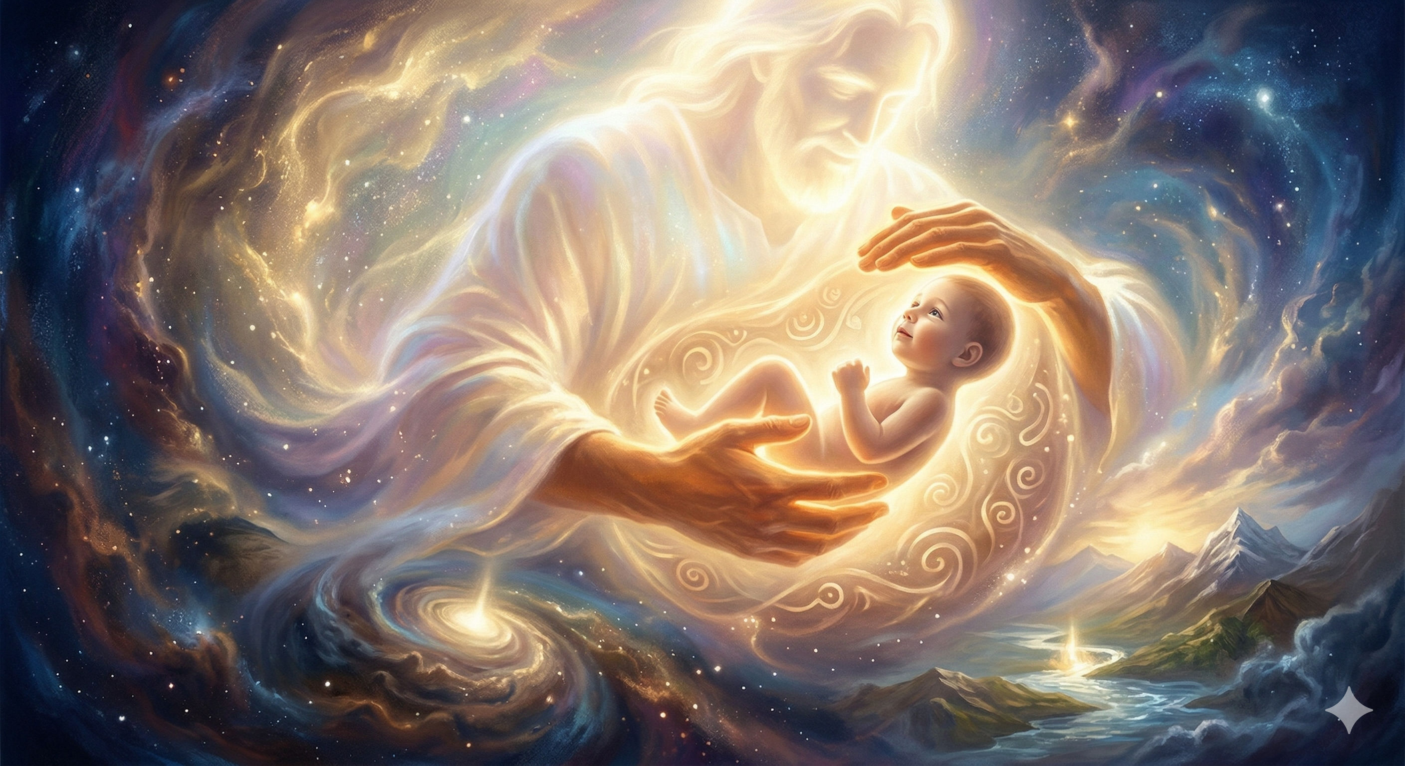 Symbolic image representing God's loving knowledge before creation and before human life began.